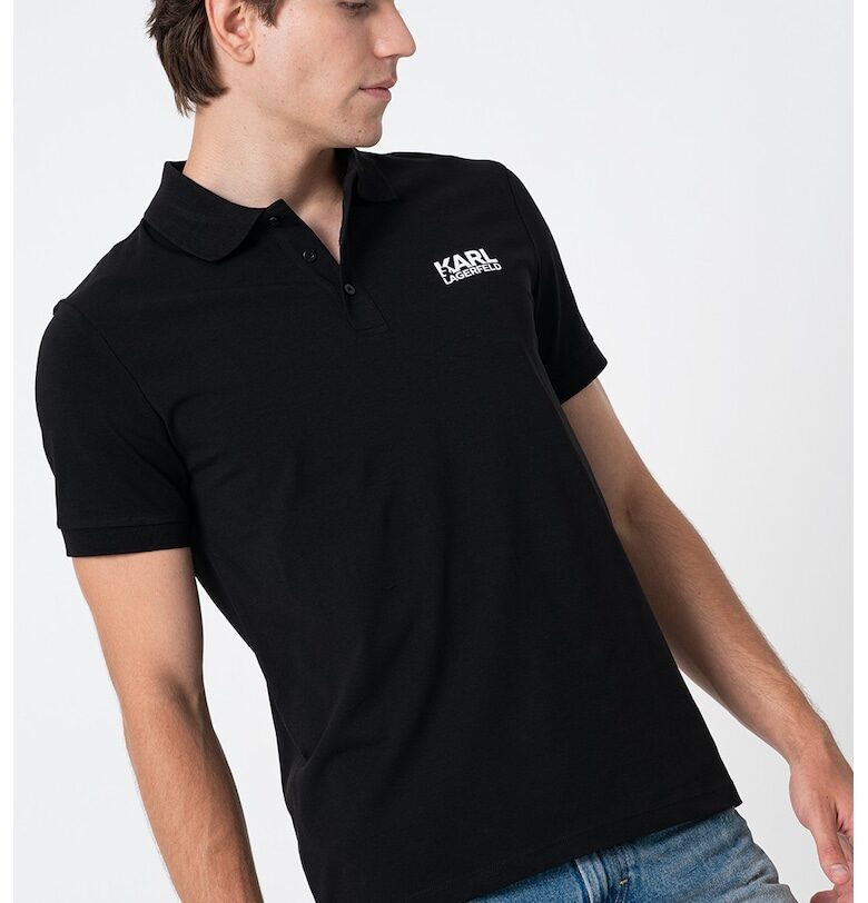 Тениска с памук и лого Karl Lagerfeld