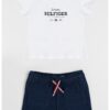 Тениска с памук и шорти с лого Tommy Hilfiger