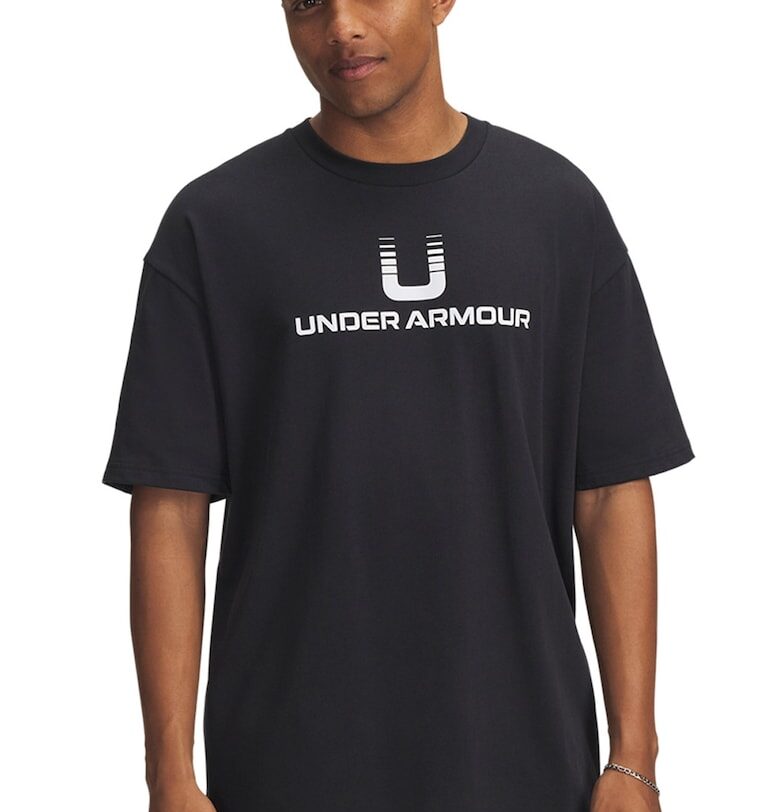 Тениска с памук с графична шарка Under Armour