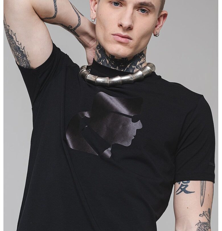 Тениска с памук с лого Karl Lagerfeld