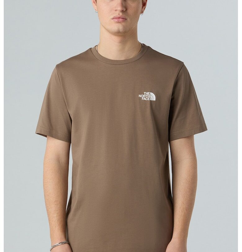 Тениска с памук с овално деколте The North Face