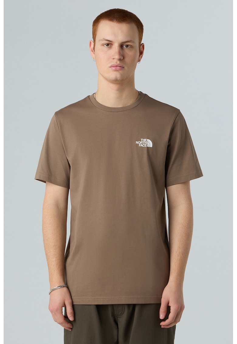 Тениска с памук с овално деколте The North Face