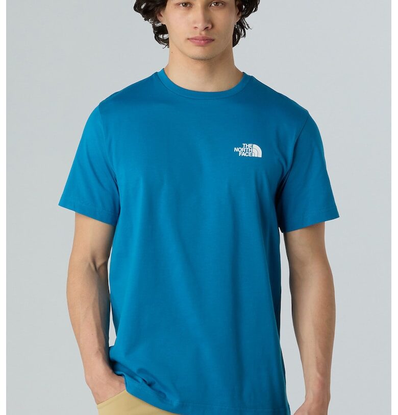 Тениска с памук с овално деколте The North Face