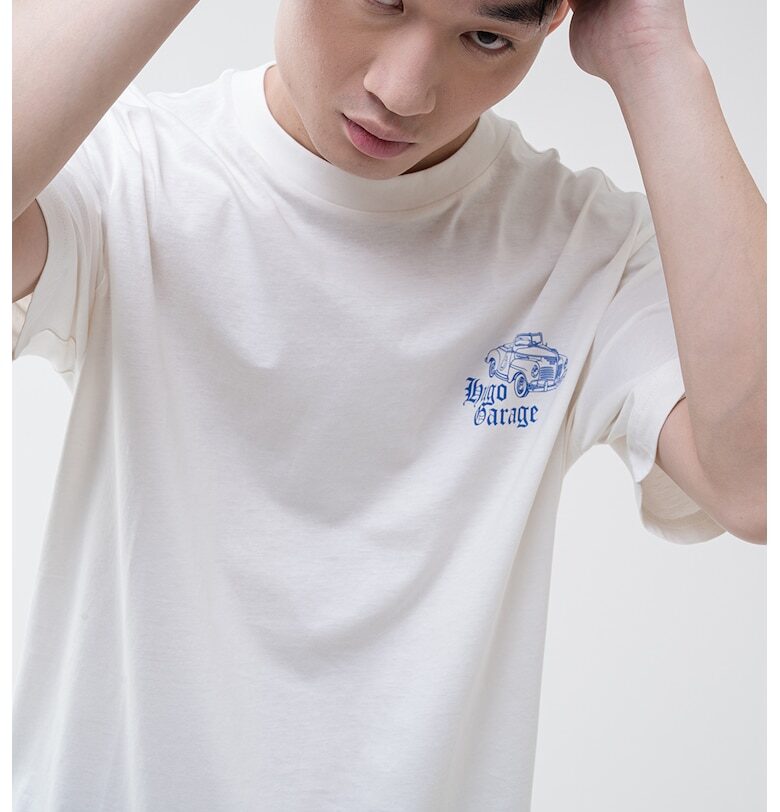 Тениска с принт HUGO