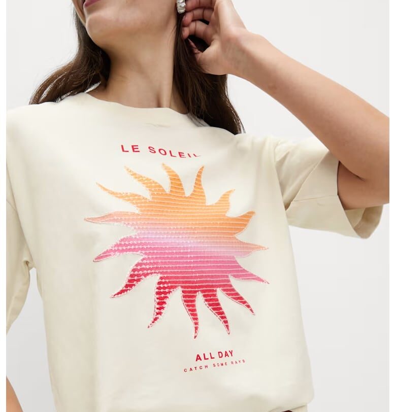 Тениска с принт Marks  Spencer