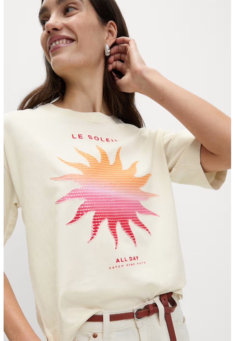 Тениска с принт Marks  Spencer