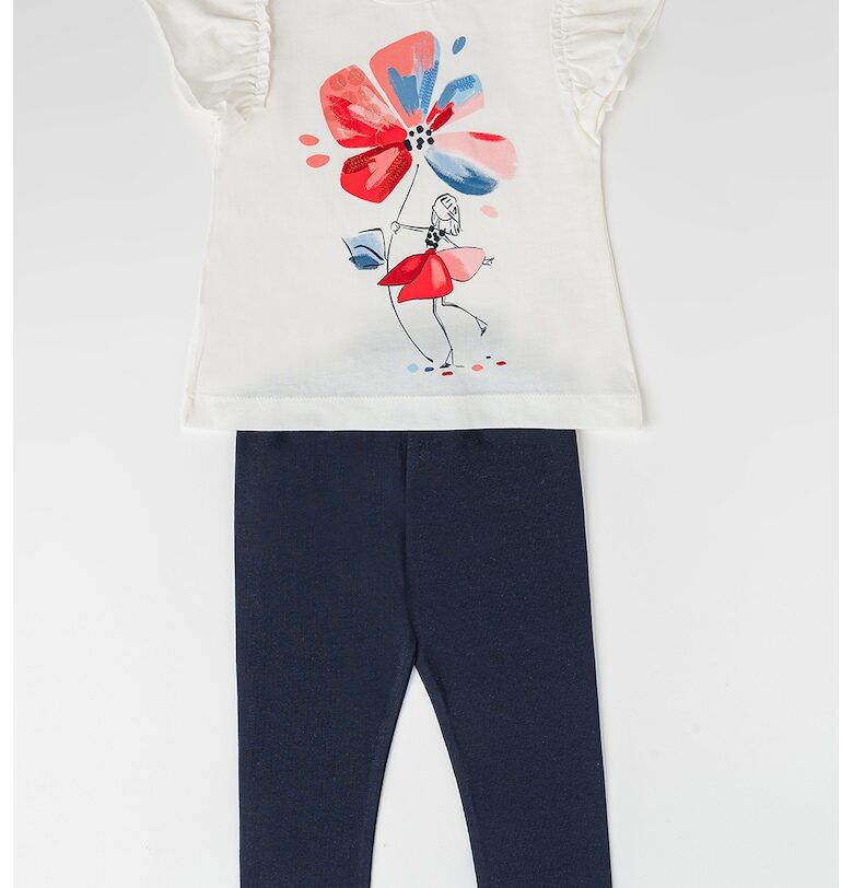 Тениска с принт и клин - 2 части Mayoral