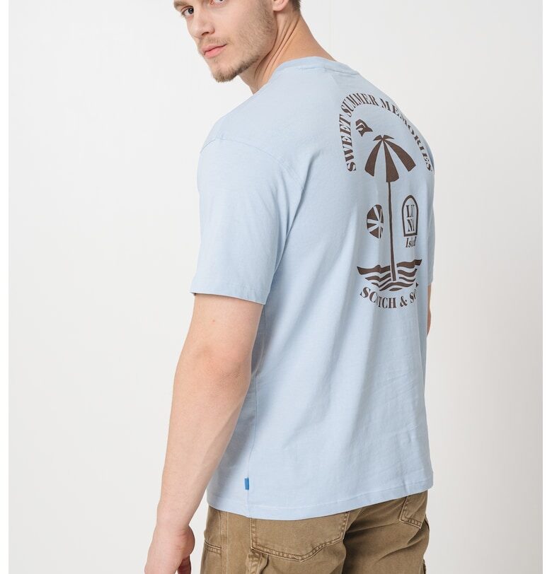 Тениска с принт на гърба Scotch  Soda