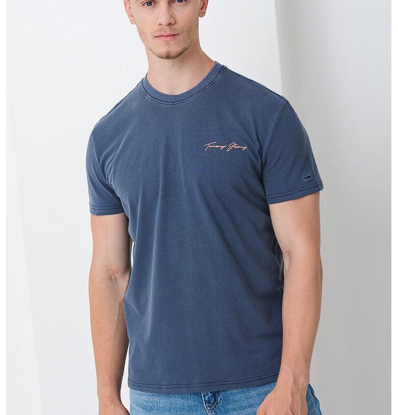 Тениска с принт на гърба Tommy Jeans