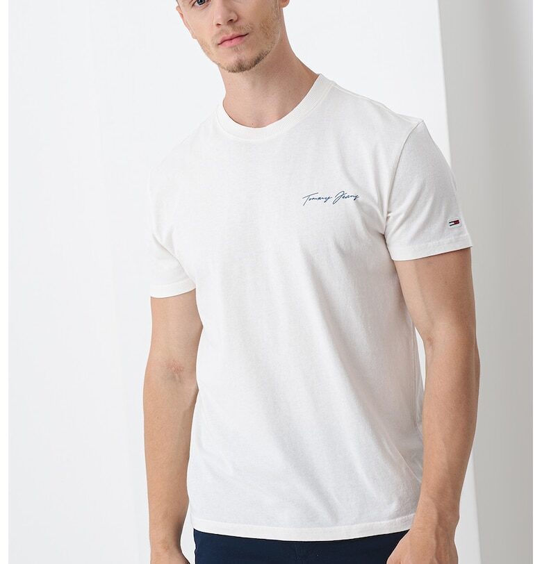Тениска с принт на гърба Tommy Jeans