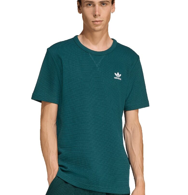 Тениска с рипс и лого adidas Originals