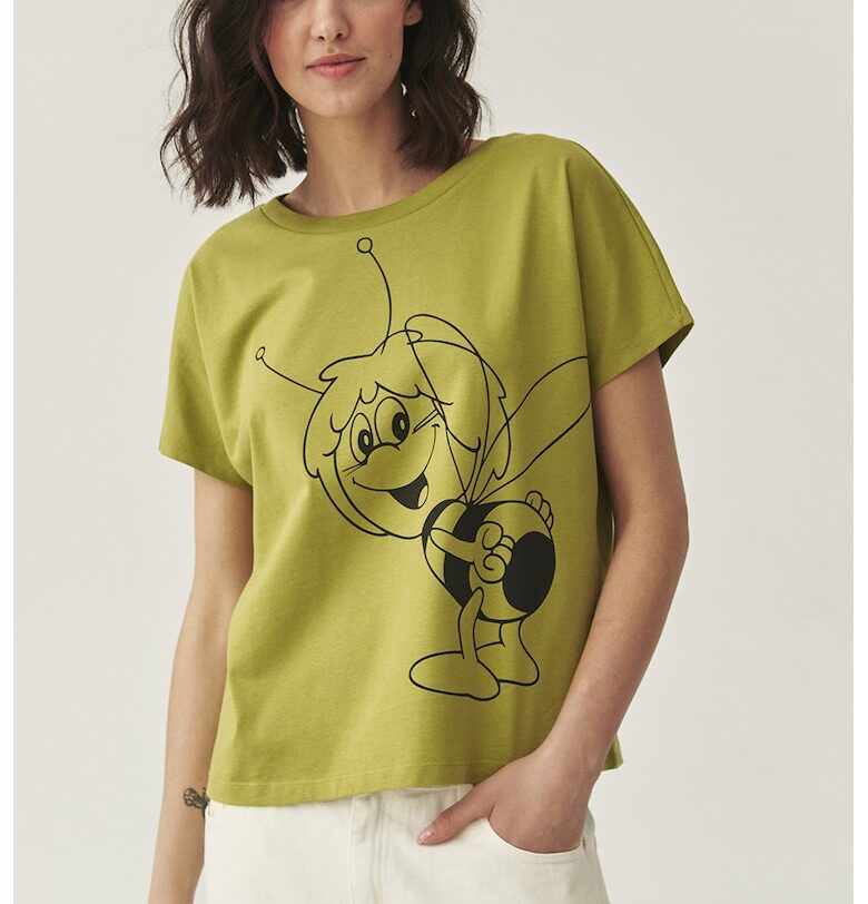 Тениска с фигурален принт Tatuum