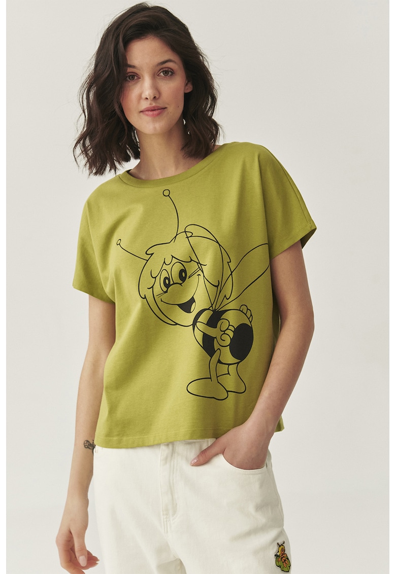 Тениска с фигурален принт Tatuum