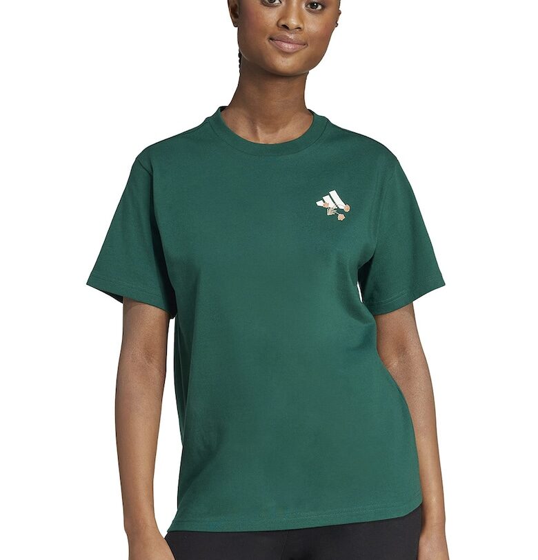 Тениска с флорален принт adidas Sportswear