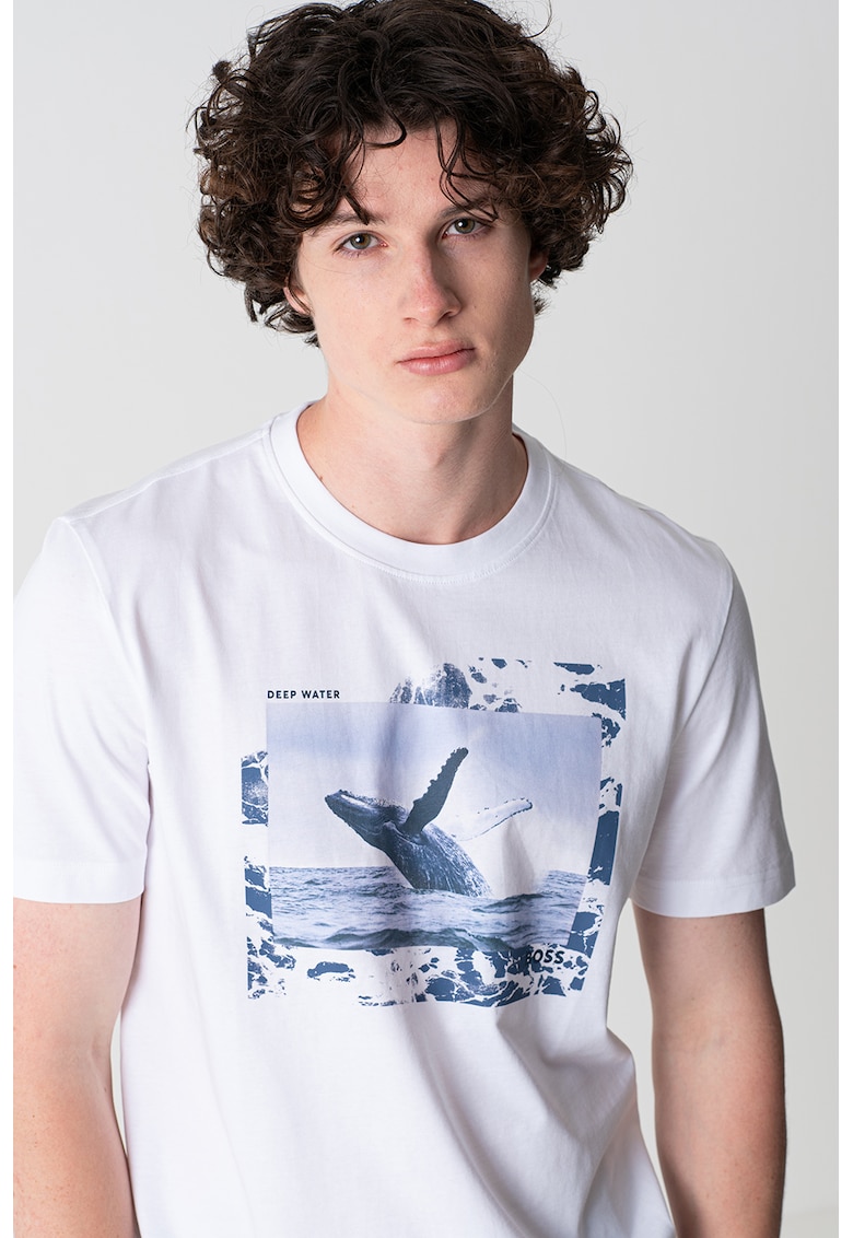 Тениска с фотопринт BOSS