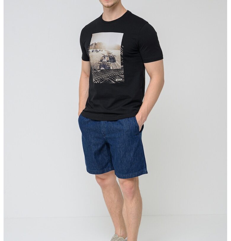 Тениска с фотопринт BOSS