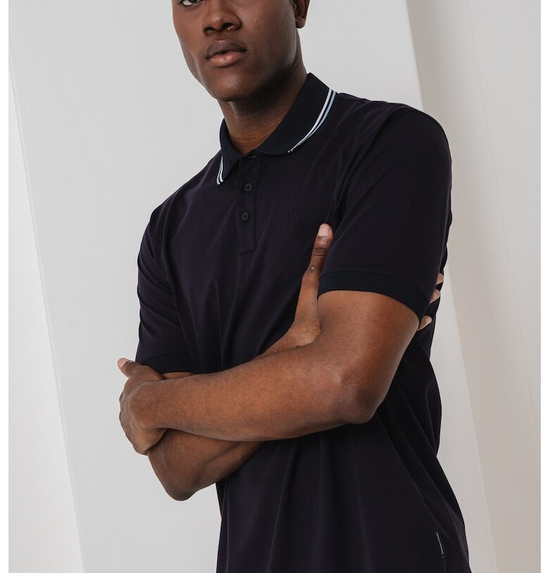 Тениска с яка ARMANI EXCHANGE