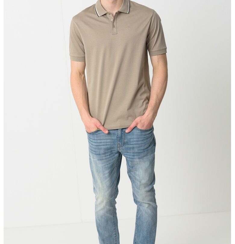 Тениска с яка ARMANI EXCHANGE