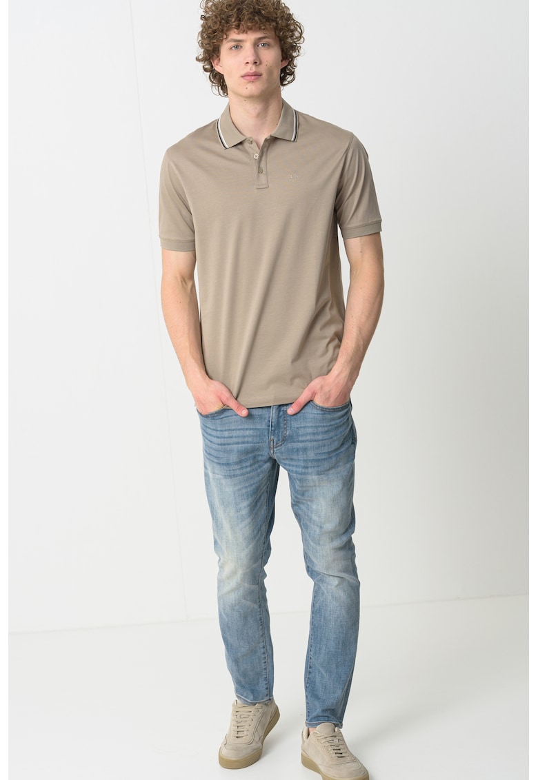 Тениска с яка ARMANI EXCHANGE