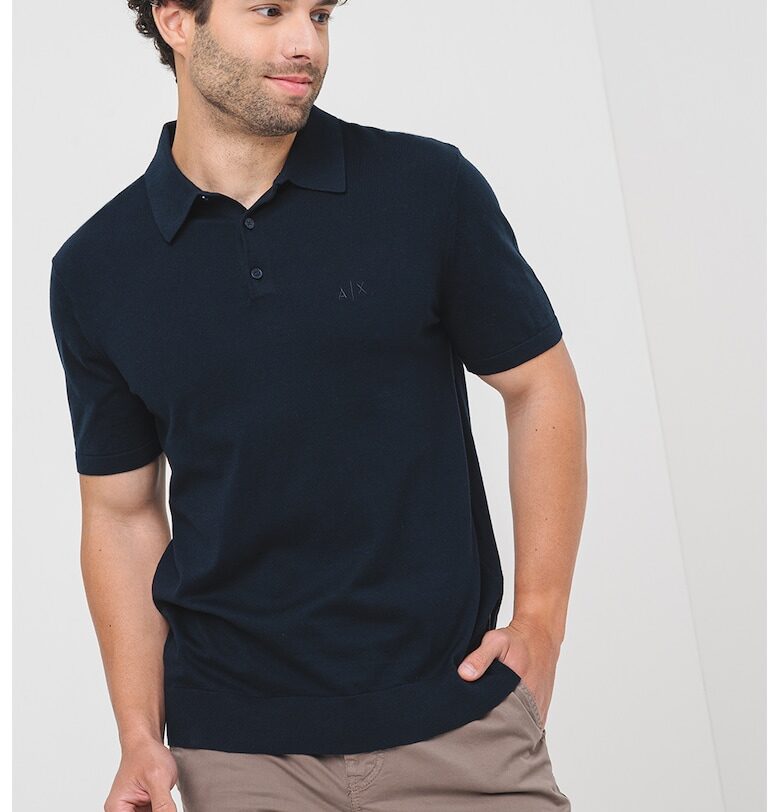 Тениска с яка ARMANI EXCHANGE