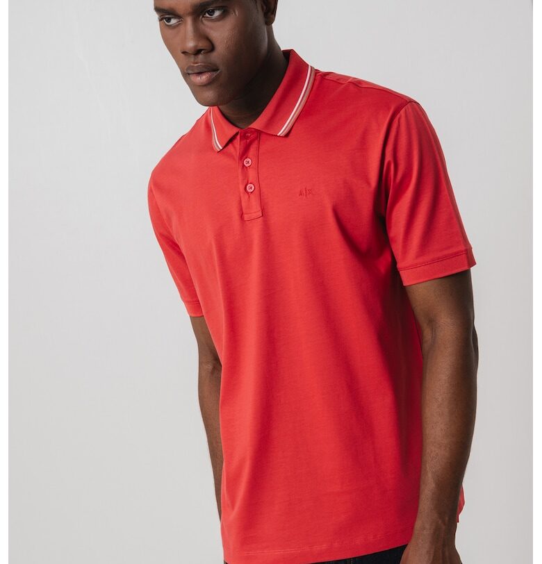 Тениска с яка ARMANI EXCHANGE