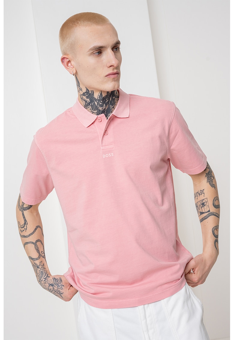 Тениска с яка BOSS