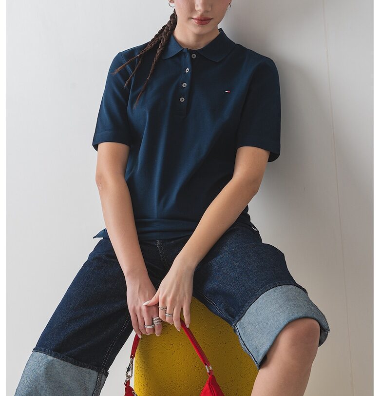 Тениска с яка Tommy Hilfiger