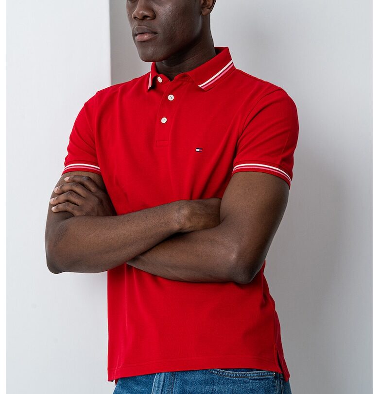 Тениска с яка Tommy Hilfiger