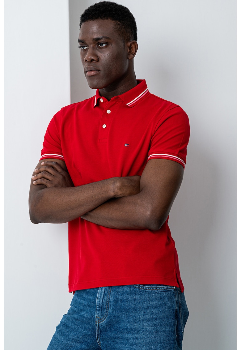 Тениска с яка Tommy Hilfiger