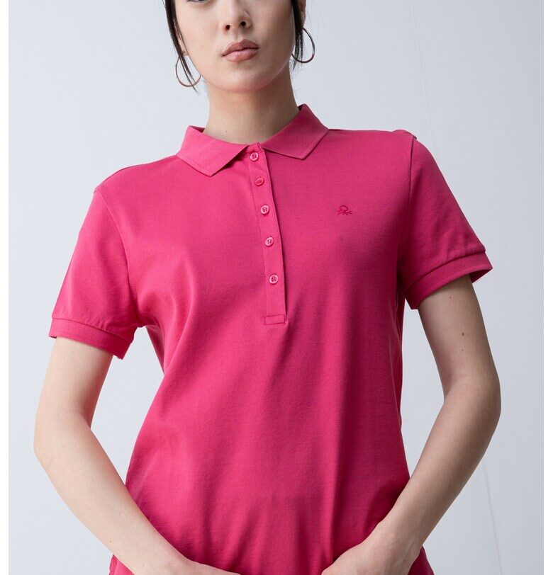 Тениска с яка United Colors of Benetton