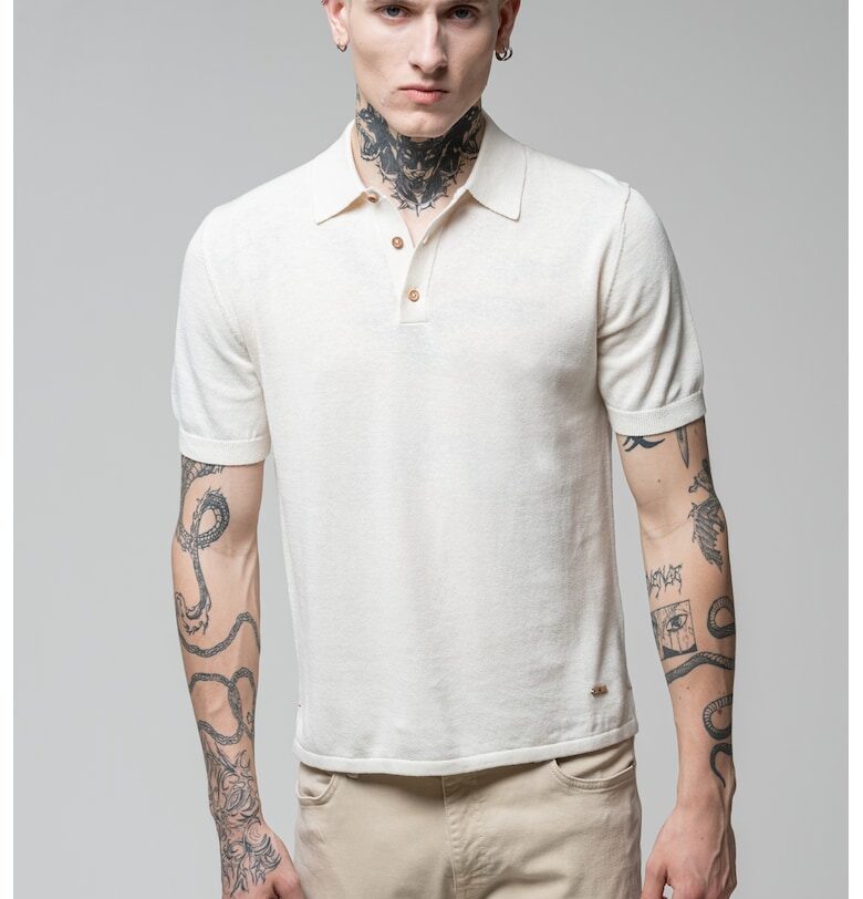 Тениска с яка United Colors of Benetton