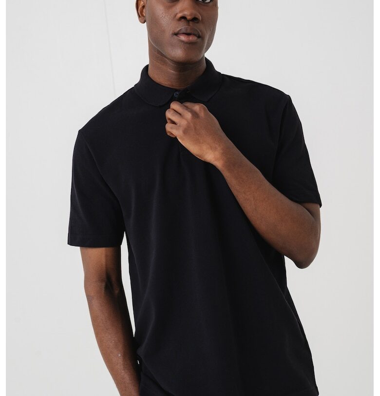 Тениска с яка и лого ARMANI EXCHANGE