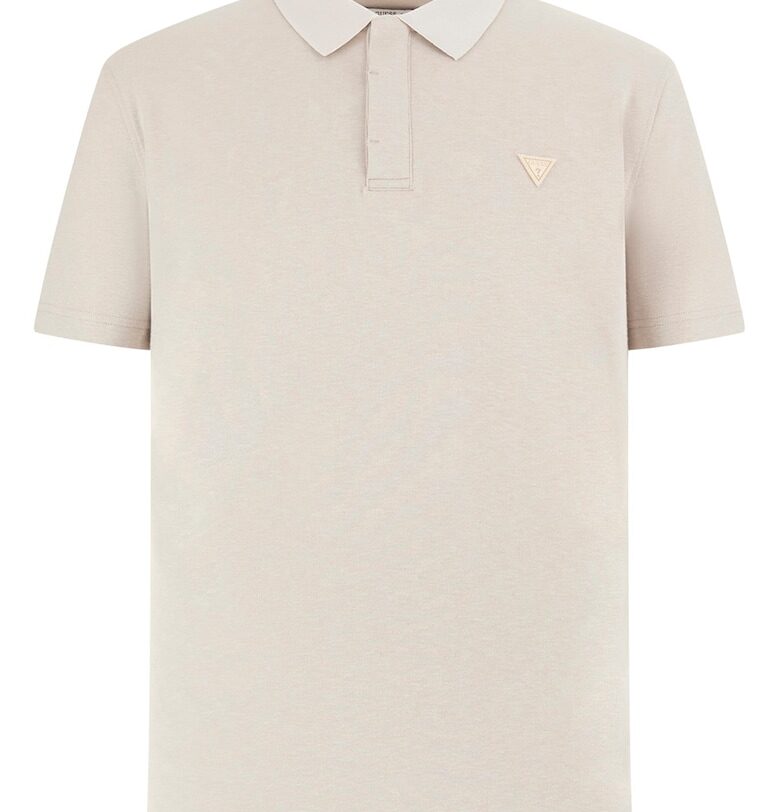 Тениска с яка и лого GUESS