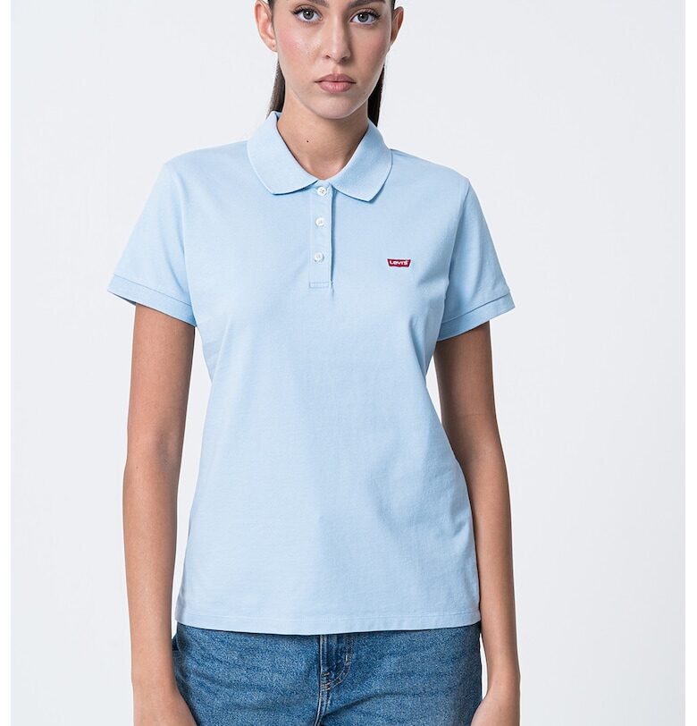 Тениска с яка и лого Levis