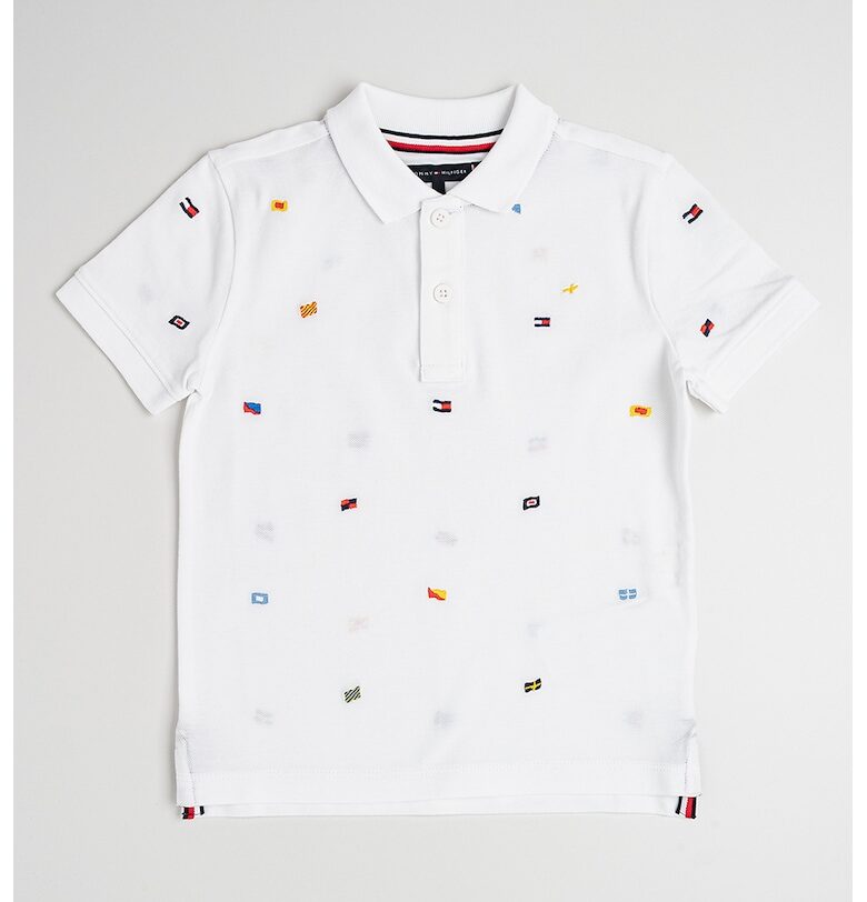 Тениска с яка и лого Tommy Hilfiger