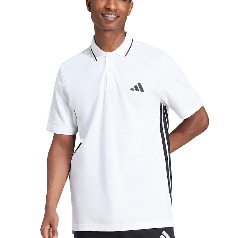 Тениска с яка и лого adidas Sportswear