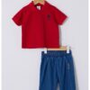 Тениска с яка и панталон от шамбре US Polo Assn