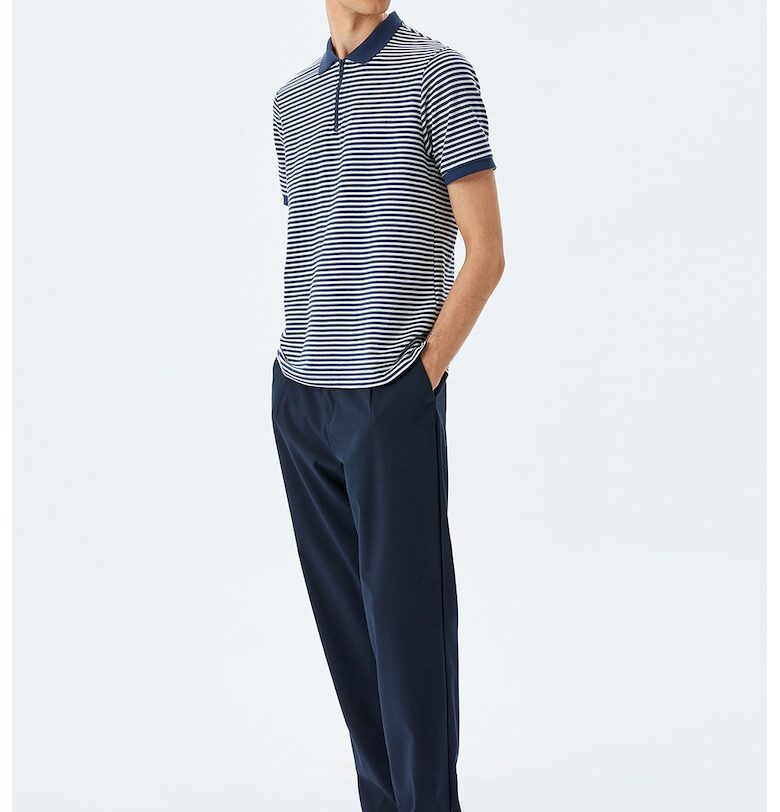 Тениска с яка и цип KOTON