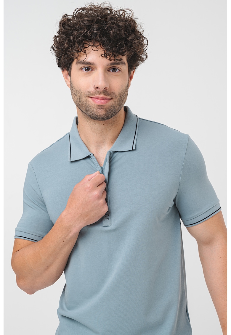 Тениска с яка с къс цип ARMANI EXCHANGE