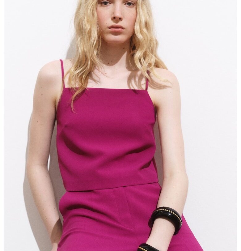 Топ с копчета на гърба Mango