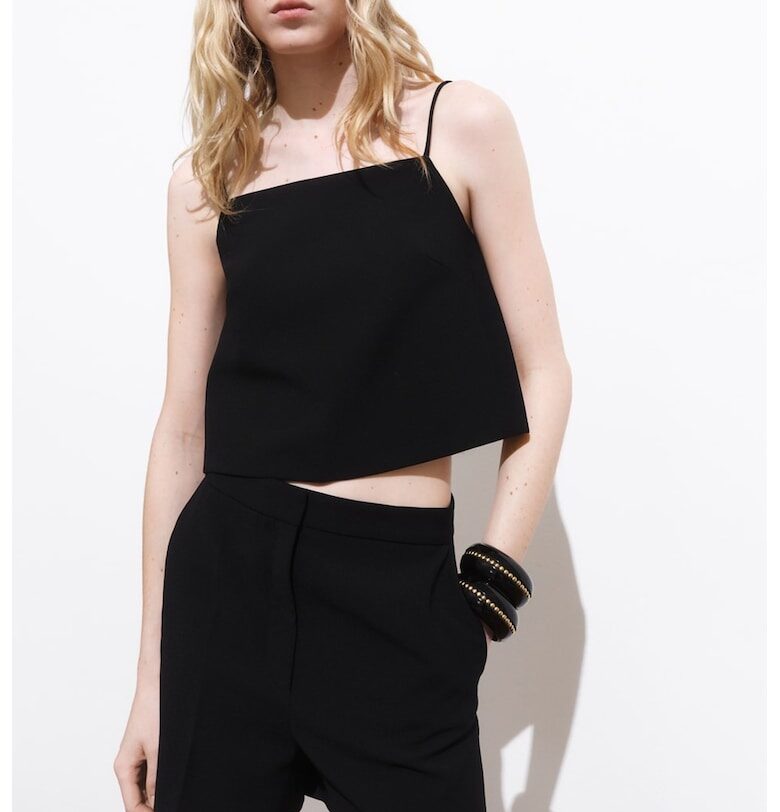 Топ с копчета на гърба Mango