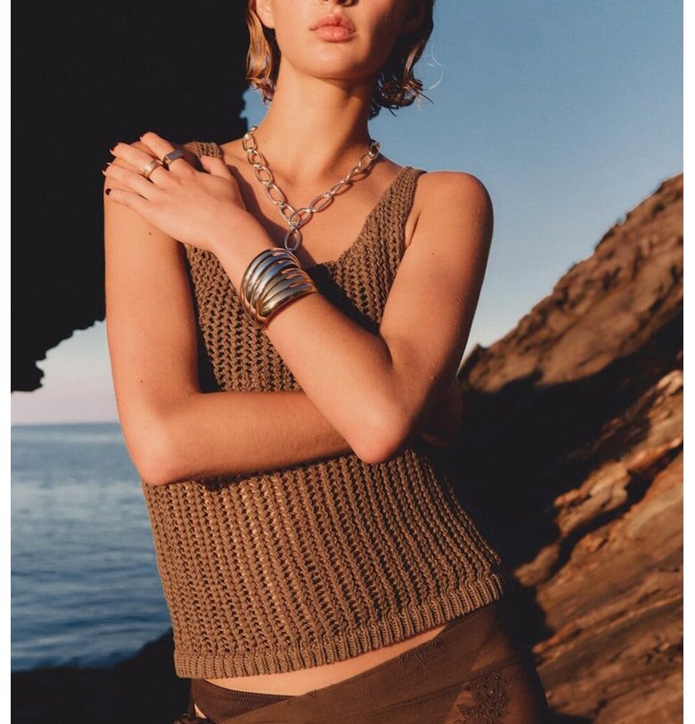 Топ с кроше Mango