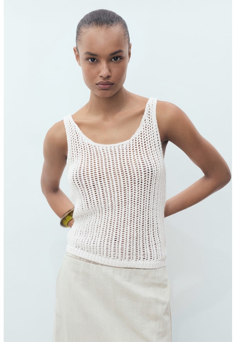 Топ с кроше Mango