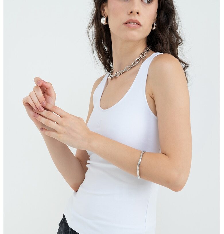 Топ с овално деколте ARMANI EXCHANGE