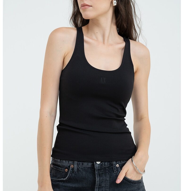 Топ с овално деколте ARMANI EXCHANGE