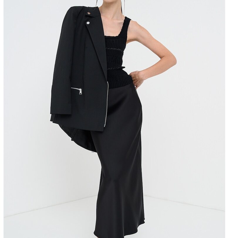 Топ с памук с квадратно деколте Pinko