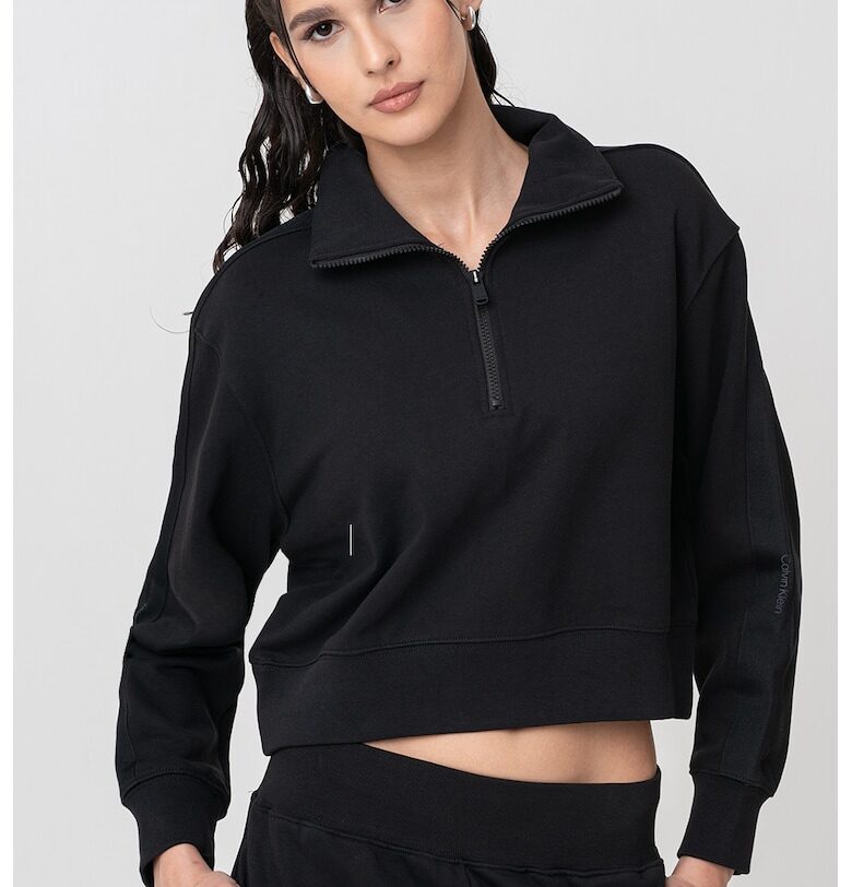 Тренировъчна блуза с къс цип CALVIN KLEIN