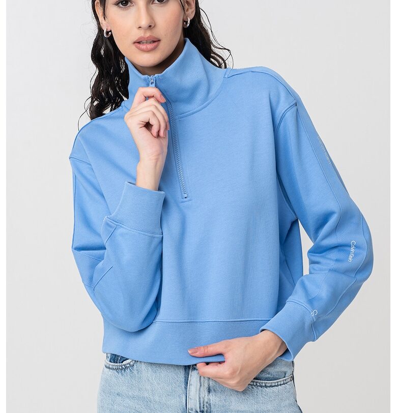 Тренировъчна блуза с къс цип CALVIN KLEIN