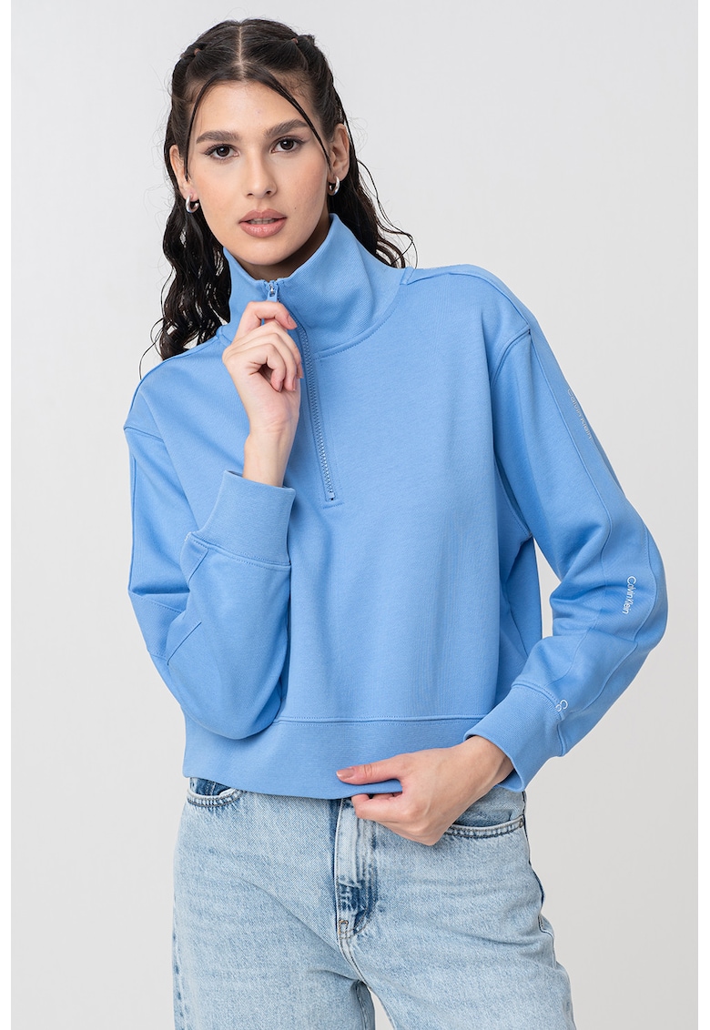 Тренировъчна блуза с къс цип CALVIN KLEIN