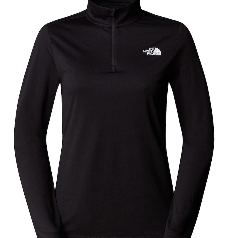 Тренировъчна блуза с къс цип и лого The North Face